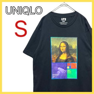 ユニクロ(UNIQLO)のUNIQLO ユニクロ ルーブル美術館 コラボTシャツ 半袖 モナリザ 黒(Tシャツ/カットソー(半袖/袖なし))