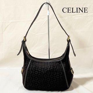 セリーヌ(celine)のセリーヌ CELINE・ワンショルダーバック  スエード×レザー  ブラウン系(ショルダーバッグ)