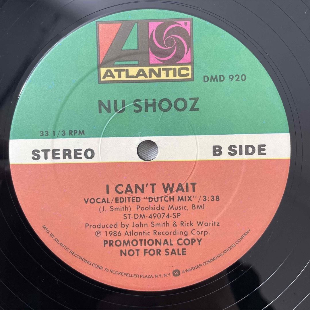 Nu Shooz / I Can't Wait【12"USプロモ】 エンタメ/ホビーのCD(ヒップホップ/ラップ)の商品写真