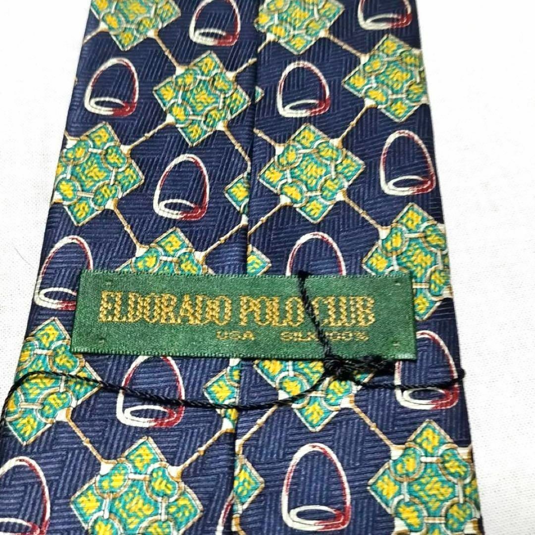Polo Club(ポロクラブ)の【新品】エルドラドポロクラブ ネクタイ レギュラー 格子 紺×緑 シルク100% メンズのファッション小物(ネクタイ)の商品写真