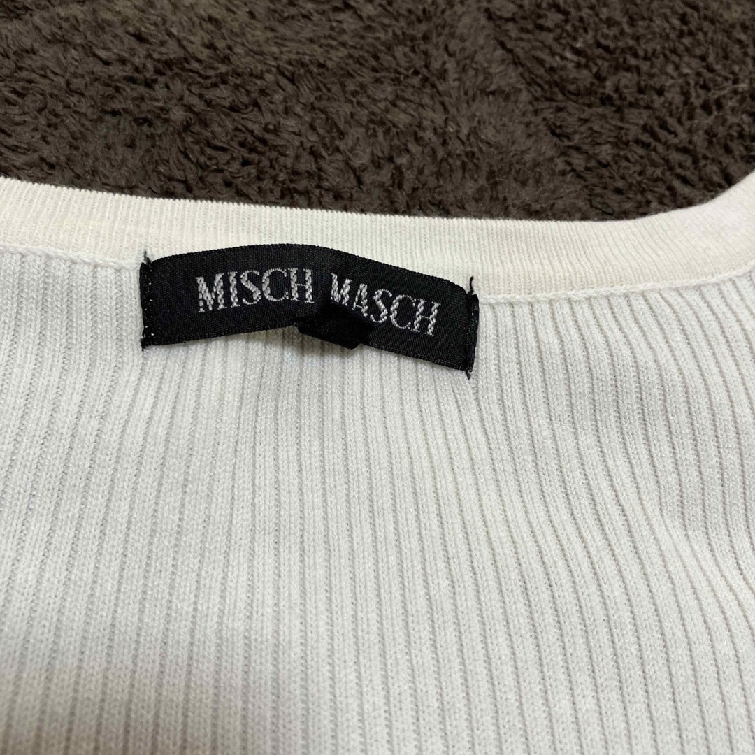 MISCH MASCH(ミッシュマッシュ)の【ミッシュマッシュ】プチリボン付ニットチュニック レディースのトップス(ニット/セーター)の商品写真