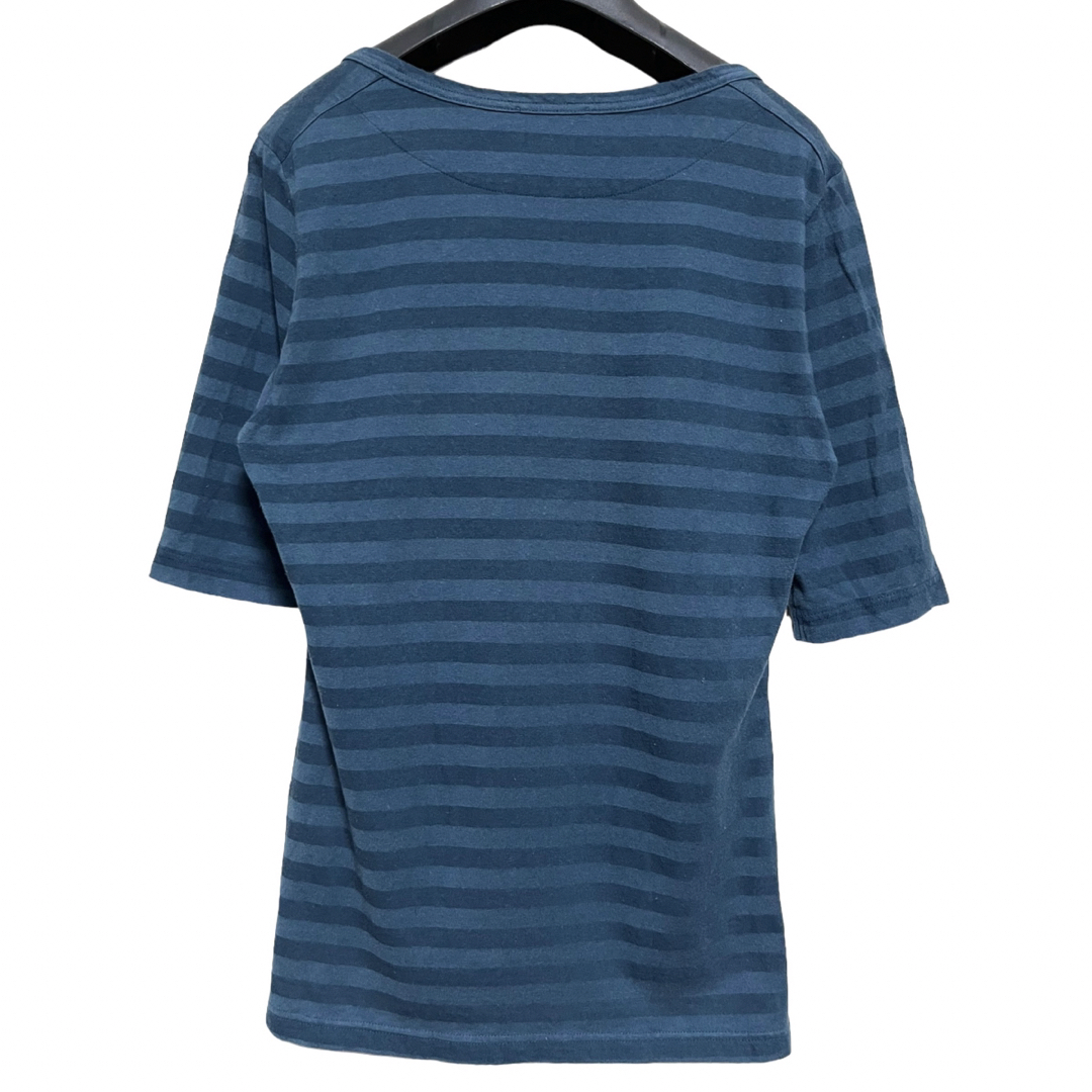 Vivienne Westwood(ヴィヴィアンウエストウッド)の匿名発送　美品　ヴィヴィアンウエストウッドマン　ボーダーオーブボタンカットソー メンズのトップス(Tシャツ/カットソー(半袖/袖なし))の商品写真