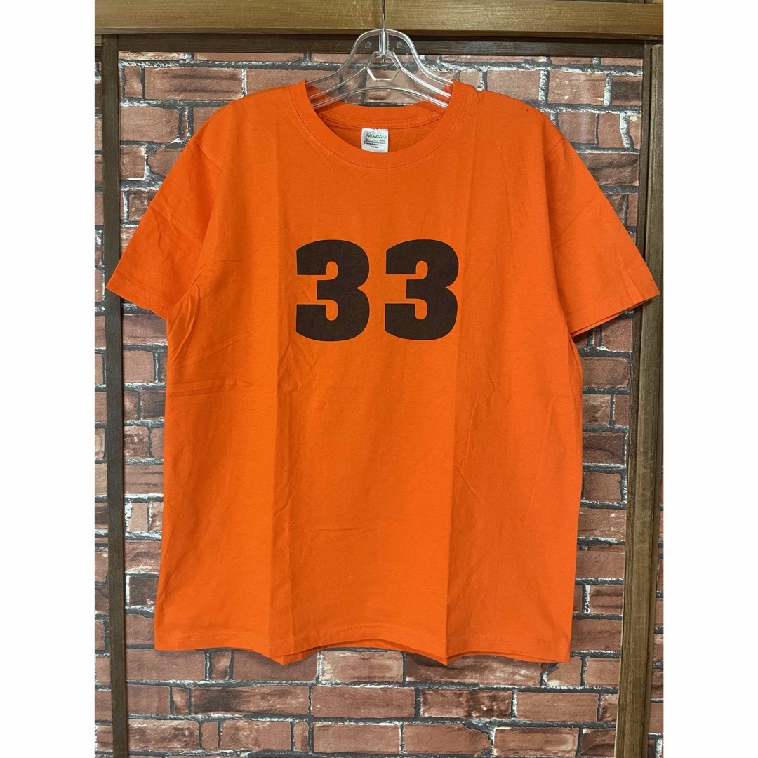 プリントスター printstar メンズ ロゴTシャツ L オレンジ 古着T メンズのトップス(Tシャツ/カットソー(半袖/袖なし))の商品写真