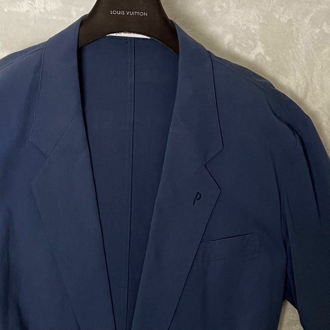 春夏 パパス Papas ソフトネイビージャケット 紺ブレザー S メンズのジャケット/アウター(テーラードジャケット)の商品写真