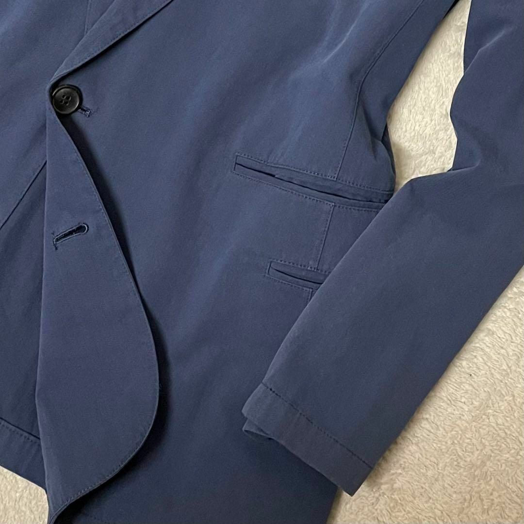 春夏 パパス Papas ソフトネイビージャケット 紺ブレザー S メンズのジャケット/アウター(テーラードジャケット)の商品写真