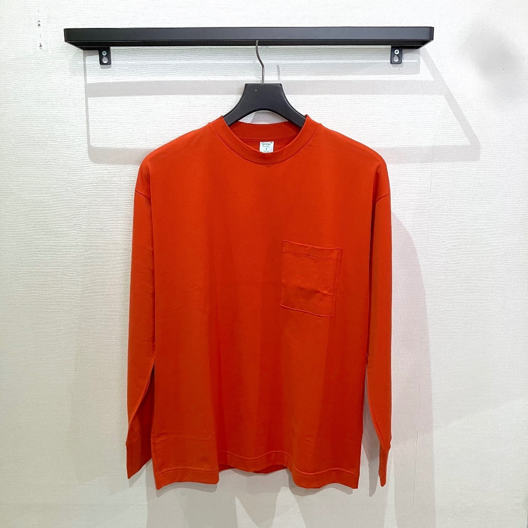 gicipi(ジチピ)の新品 GICIPI ジチピ BACCALA ロングスリーブ Tシャツ オレンジ  メンズのトップス(Tシャツ/カットソー(七分/長袖))の商品写真