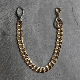 ヒダカ(HIDAKA)のHIDAKA/ DOUBLE CURB PANTS CHAIN　GOLD(ウォレットチェーン)