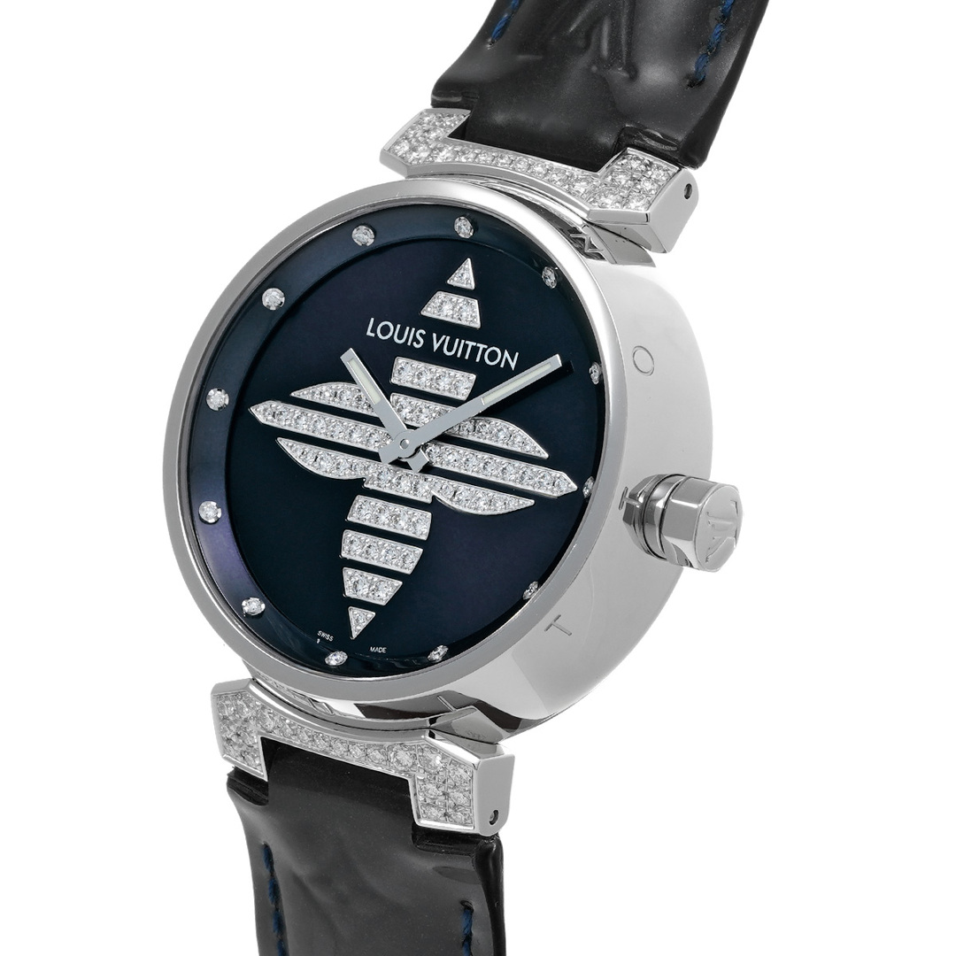 LOUIS VUITTON(ルイヴィトン)の中古 ルイ ヴィトン LOUIS VUITTON Q111B ブラック /ダイヤモンド メンズ 腕時計 メンズの時計(腕時計(アナログ))の商品写真