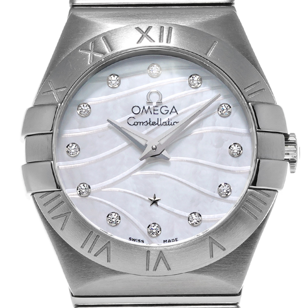 OMEGA(オメガ)の中古 オメガ OMEGA 123.10.27.60.55.00﻿3 ホワイトシェル /ダイヤモンド レディース 腕時計 レディースのファッション小物(腕時計)の商品写真