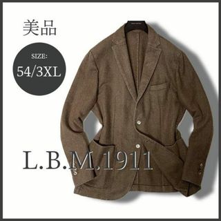 伊・L.B.M.1911 ルビアム ヘリンボーンアンコンジャケット 54 美品(テーラードジャケット)