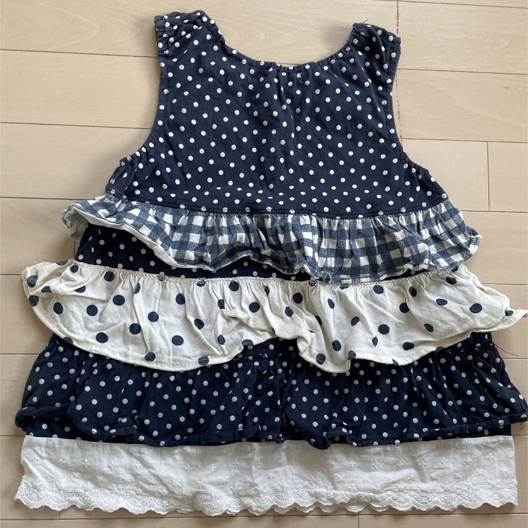 チュニック　ノースリーブ　タンクトップ　130 キッズ/ベビー/マタニティのキッズ服女の子用(90cm~)(Tシャツ/カットソー)の商品写真