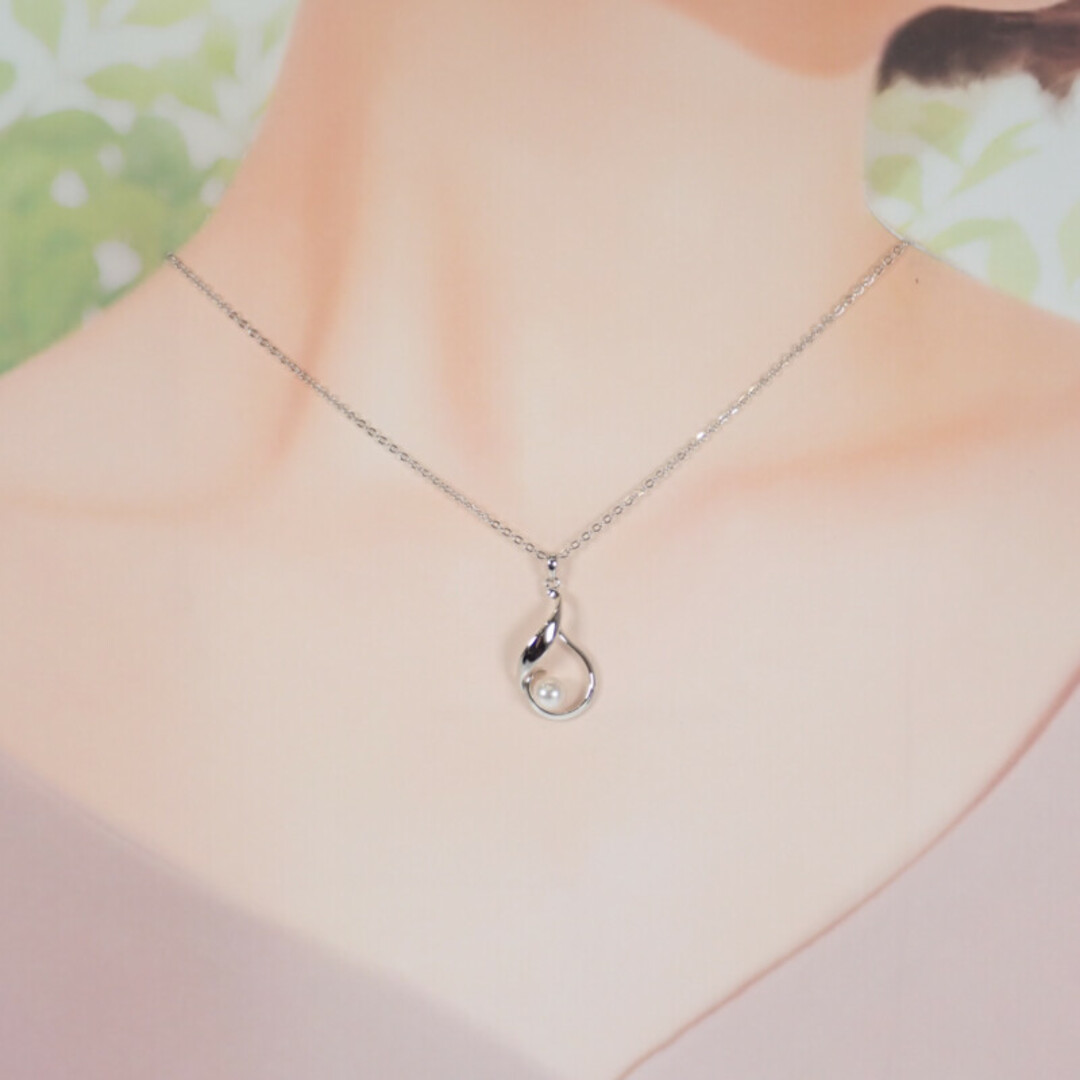 MIKIMOTO(ミキモト)の【中古】【Aランク】MIKIMOTO ミキモト パールペンダント ネックレス PP-365S Ag925 シルバー アコヤ真珠 約5.8mm レディース ジュエリー【ISEYA】 レディースのアクセサリー(ネックレス)の商品写真