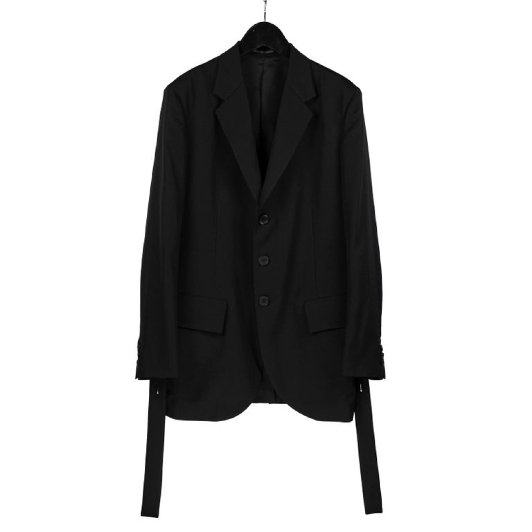 Yohji Yamamoto POUR HOMME(ヨウジヤマモトプールオム)のYohji Yamamoto 23ss 後ろプリーツ背抜きジャケット メンズのジャケット/アウター(テーラードジャケット)の商品写真