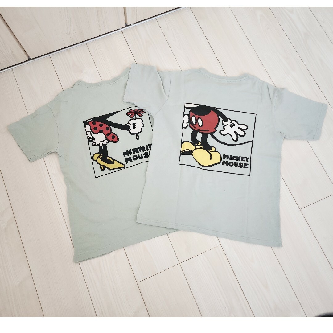 ディズニー ミッキーミニー ペア Tシャツ レディースのトップス(Tシャツ(半袖/袖なし))の商品写真