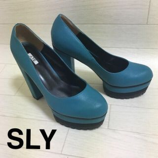 スライ(SLY)のSLY スライ  チャンキーヒールパンプス★M(ハイヒール/パンプス)