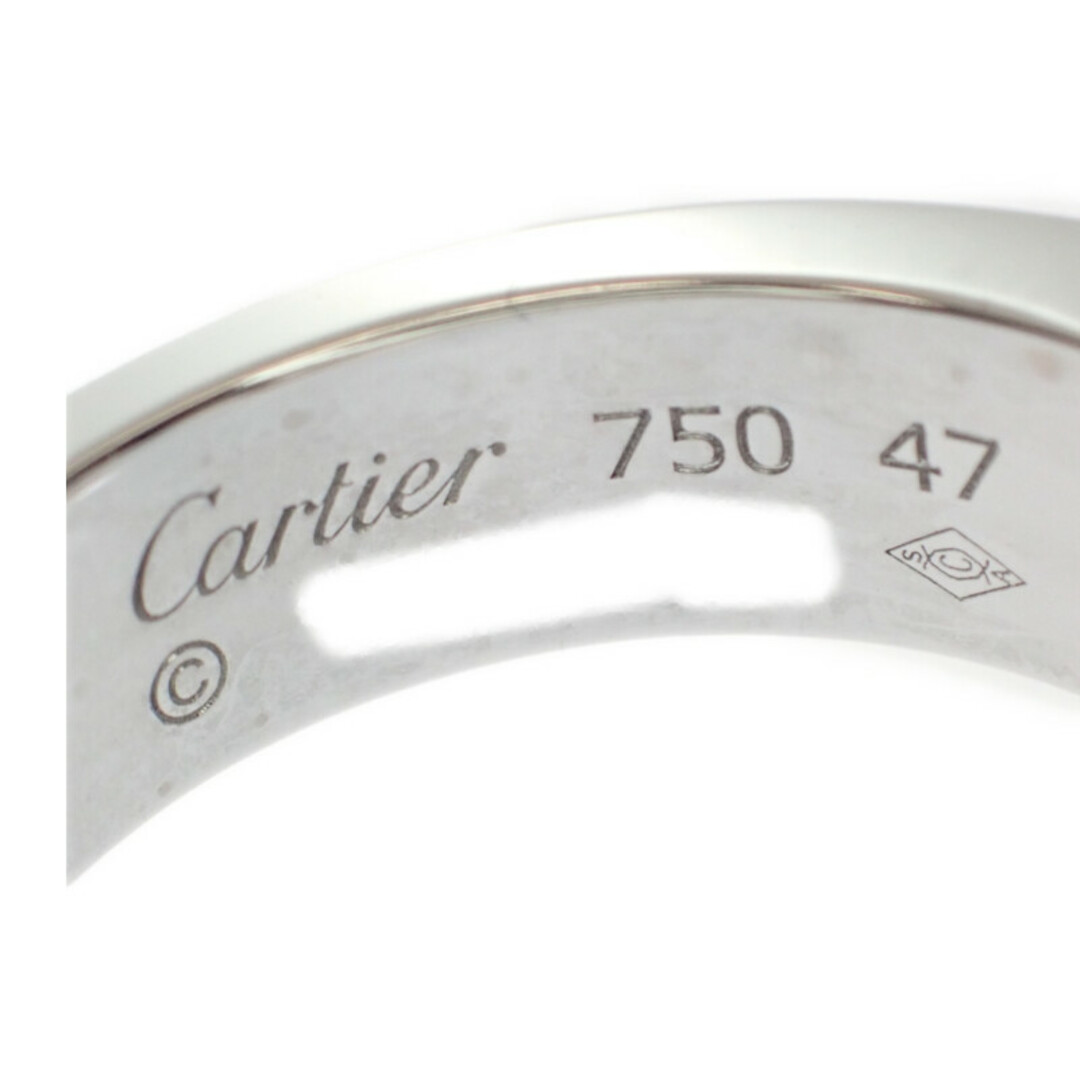 Cartier(カルティエ)の【中古】【Aランク】Cartier カルティエ K18WG ホワイトゴールド 2C ブークルセ リング 指輪 B4071047 ダイヤモンド #47 約7号 レディース【ISEYA】 レディースのアクセサリー(リング(指輪))の商品写真