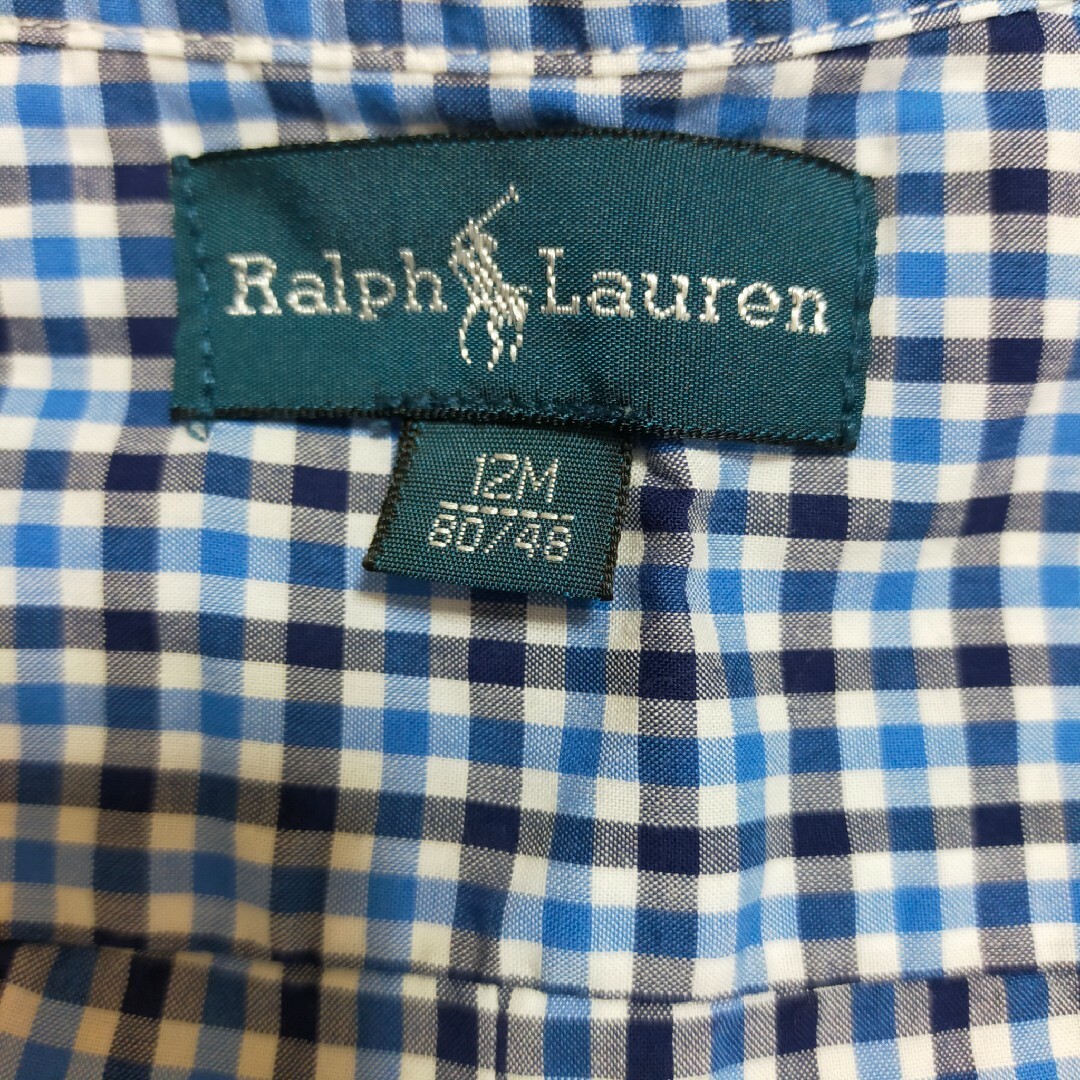 Ralph Lauren(ラルフローレン)のRalph Lauren　ラルフローレン　シャツ　80　ベビー　長袖 キッズ/ベビー/マタニティのベビー服(~85cm)(シャツ/カットソー)の商品写真