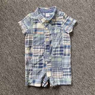 ベビーギャップ(babyGAP)の【 babyGAP 】ベビーギャップ 半袖シャツロンパース70(ロンパース)