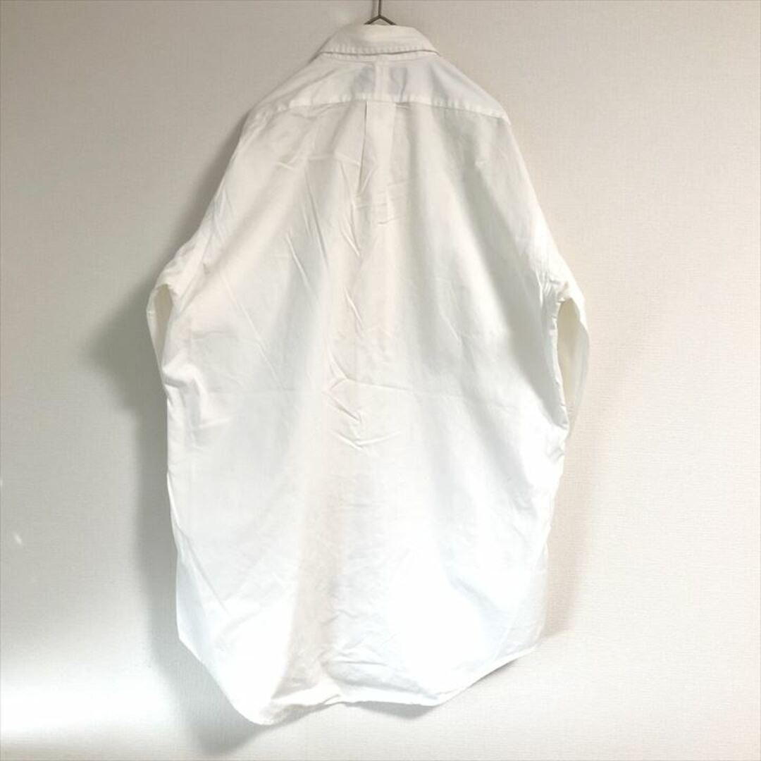Ralph Lauren(ラルフローレン)の90s 古着 ラルフローレン BDシャツ 白シャツ 刺繍ロゴ L  メンズのトップス(シャツ)の商品写真
