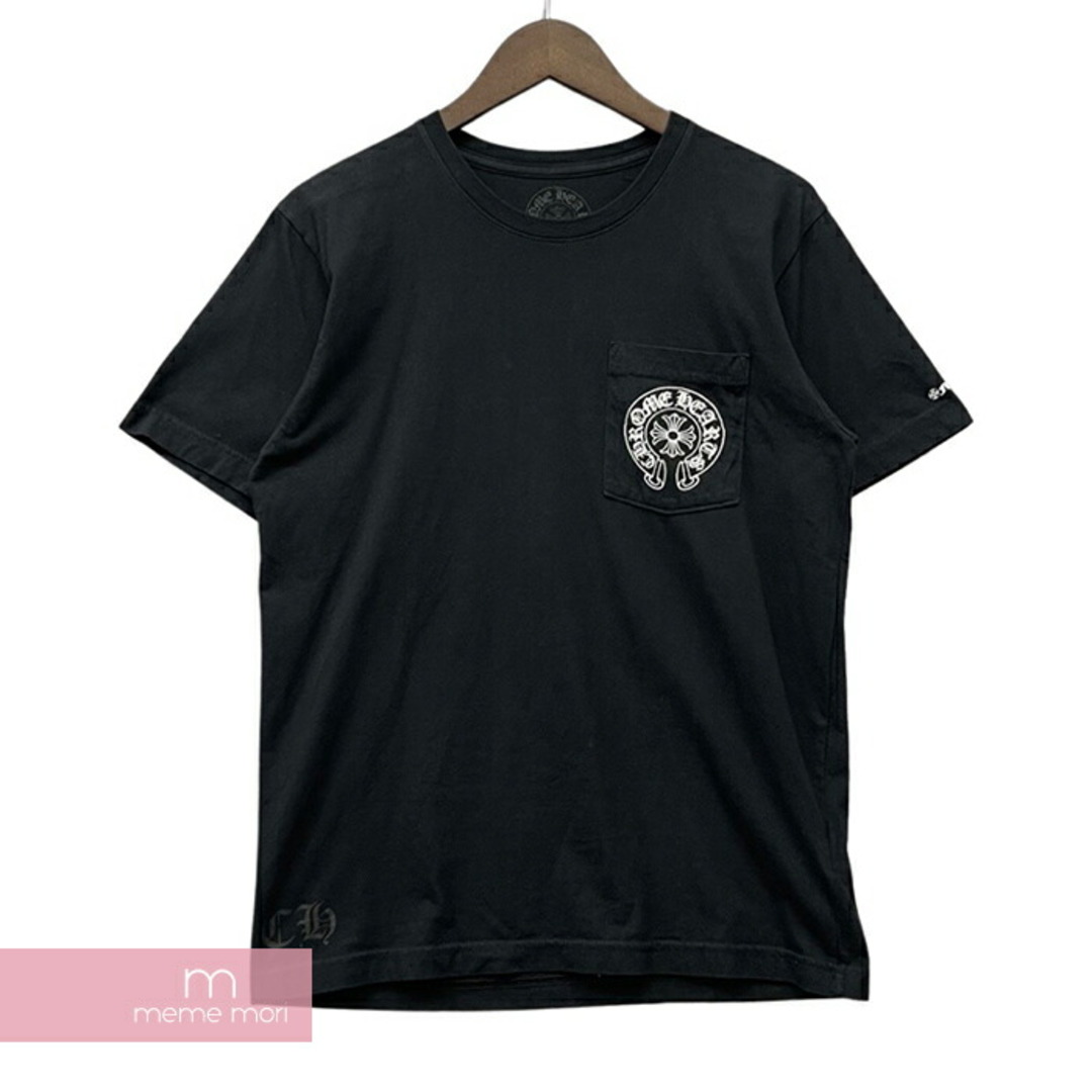 Chrome Hearts(クロムハーツ)のCHROME HEARTS Horseshoe Tee クロムハーツ ホースシューTシャツ 半袖カットソー ポケT ブラック サイズM 【240512】【中古-A】【me04】 メンズのトップス(Tシャツ/カットソー(半袖/袖なし))の商品写真