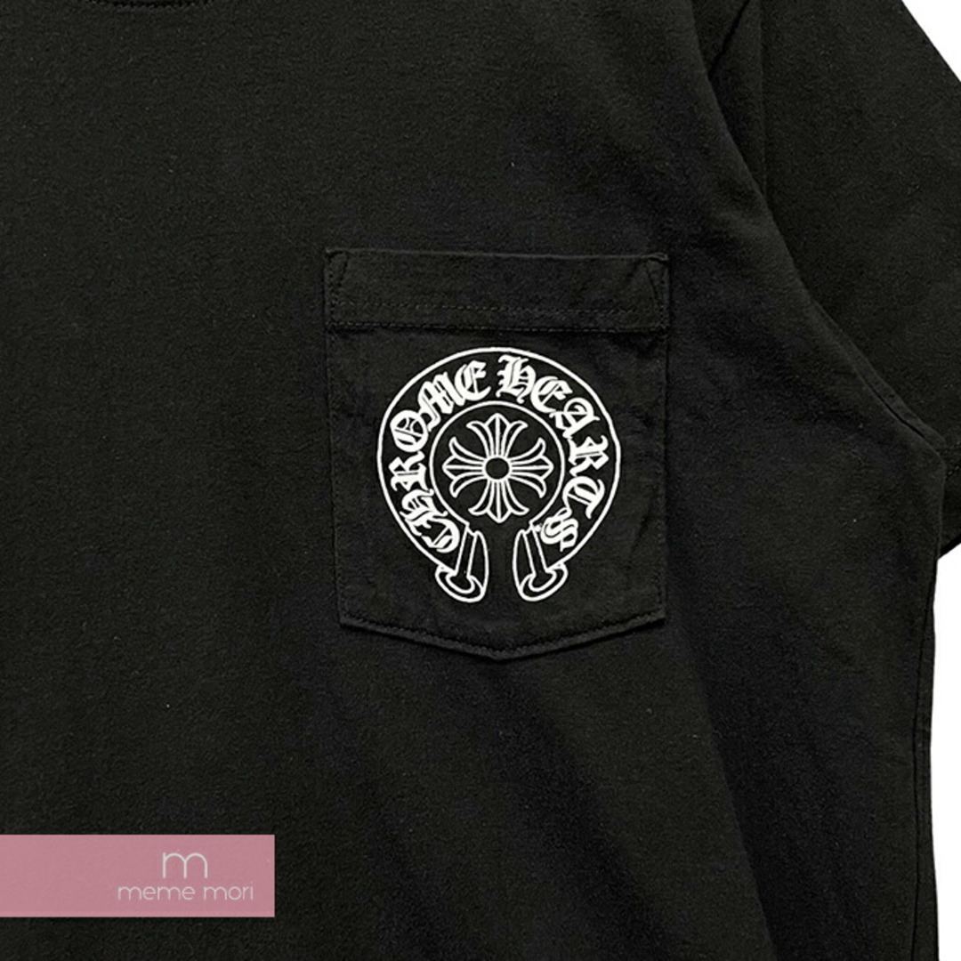 Chrome Hearts(クロムハーツ)のCHROME HEARTS Horseshoe Tee クロムハーツ ホースシューTシャツ 半袖カットソー ポケT ブラック サイズM 【240512】【中古-A】【me04】 メンズのトップス(Tシャツ/カットソー(半袖/袖なし))の商品写真