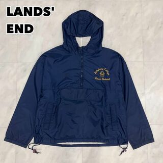 LANDS’END - 90s LANDS' END ランズエンド アノラックパーカー 刺繍カレッジロゴ