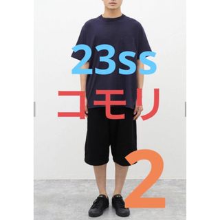 美品コモリ 23SS シルクパイルショーツ サイズ2