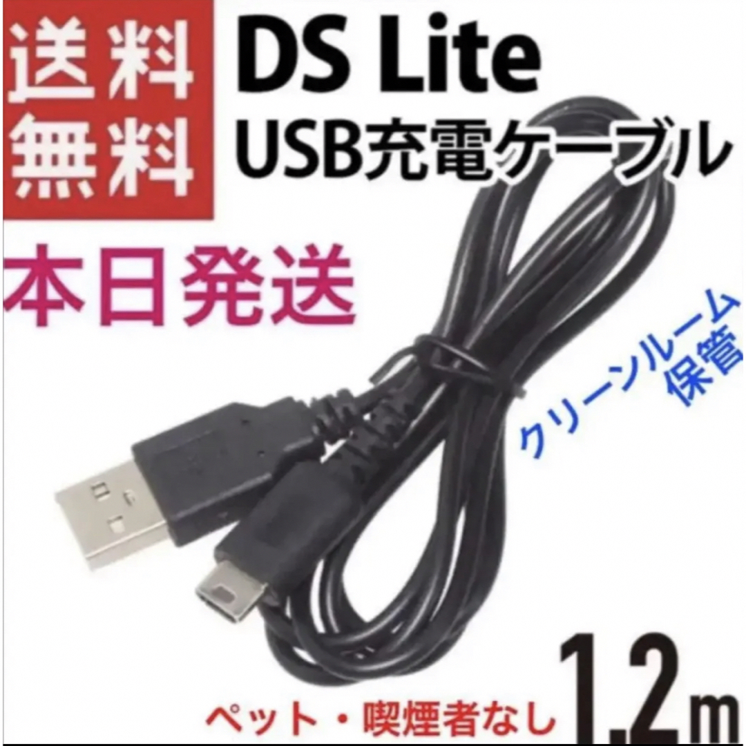ニンテンドーDS(ニンテンドーDS)の新品DSライト 充電器 USB ケーブル DSL DS Lite NDS lx エンタメ/ホビーのゲームソフト/ゲーム機本体(携帯用ゲーム機本体)の商品写真