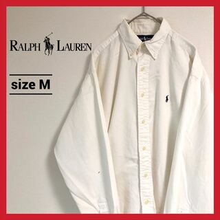 ラルフローレン(Ralph Lauren)の90s 古着 ラルフローレン BDシャツ 白シャツ USA製 M (シャツ)