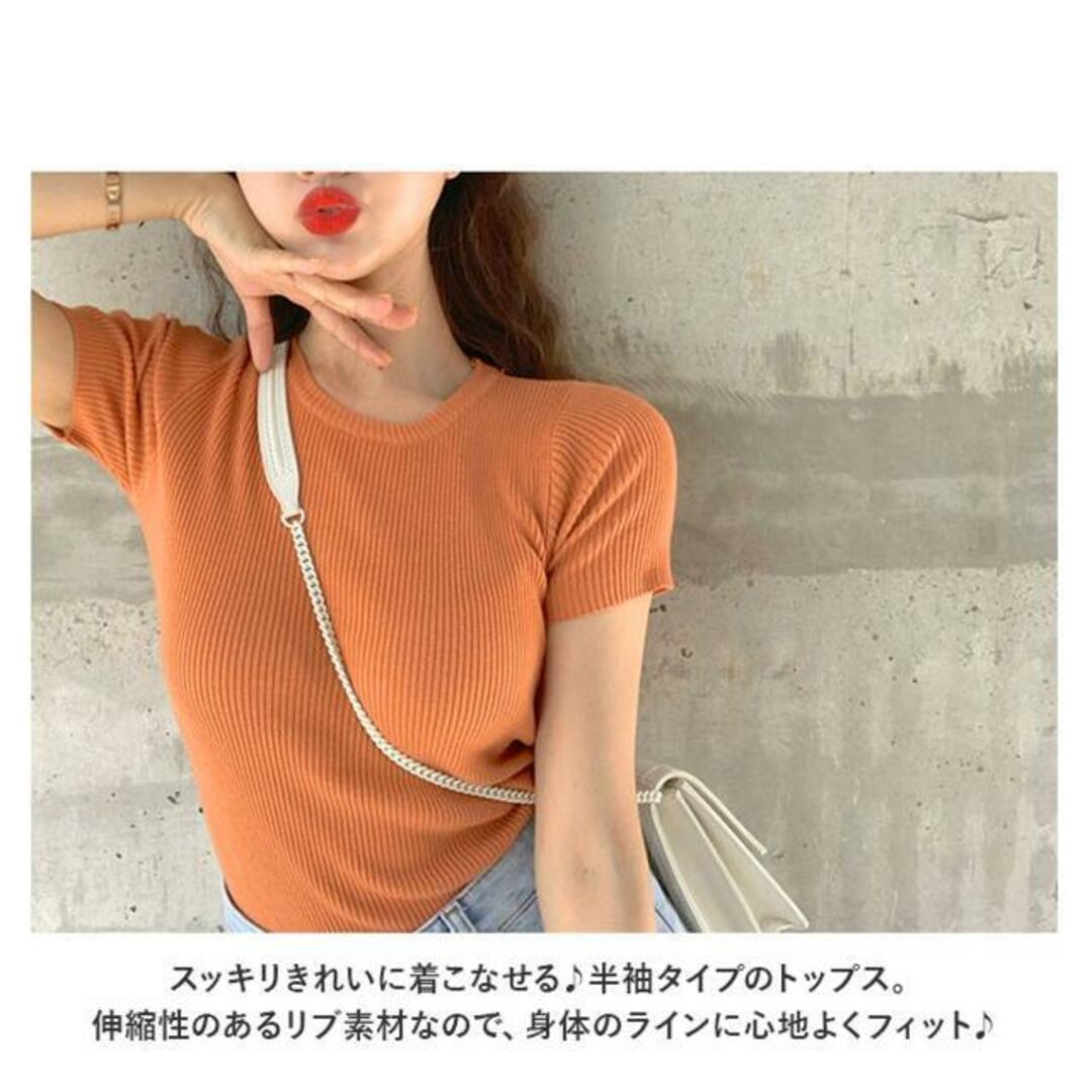 【並行輸入】ニット トップス 半袖 通勤 春夏 おしゃれ ddsmy635 レディースのトップス(その他)の商品写真