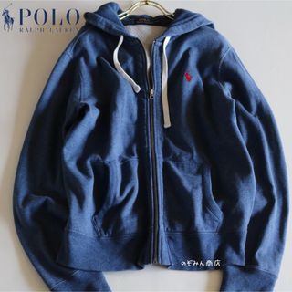 POLO RALPH LAUREN - 【POLO RALPH LAUREN】パーカー　フーディー　青　L相当★