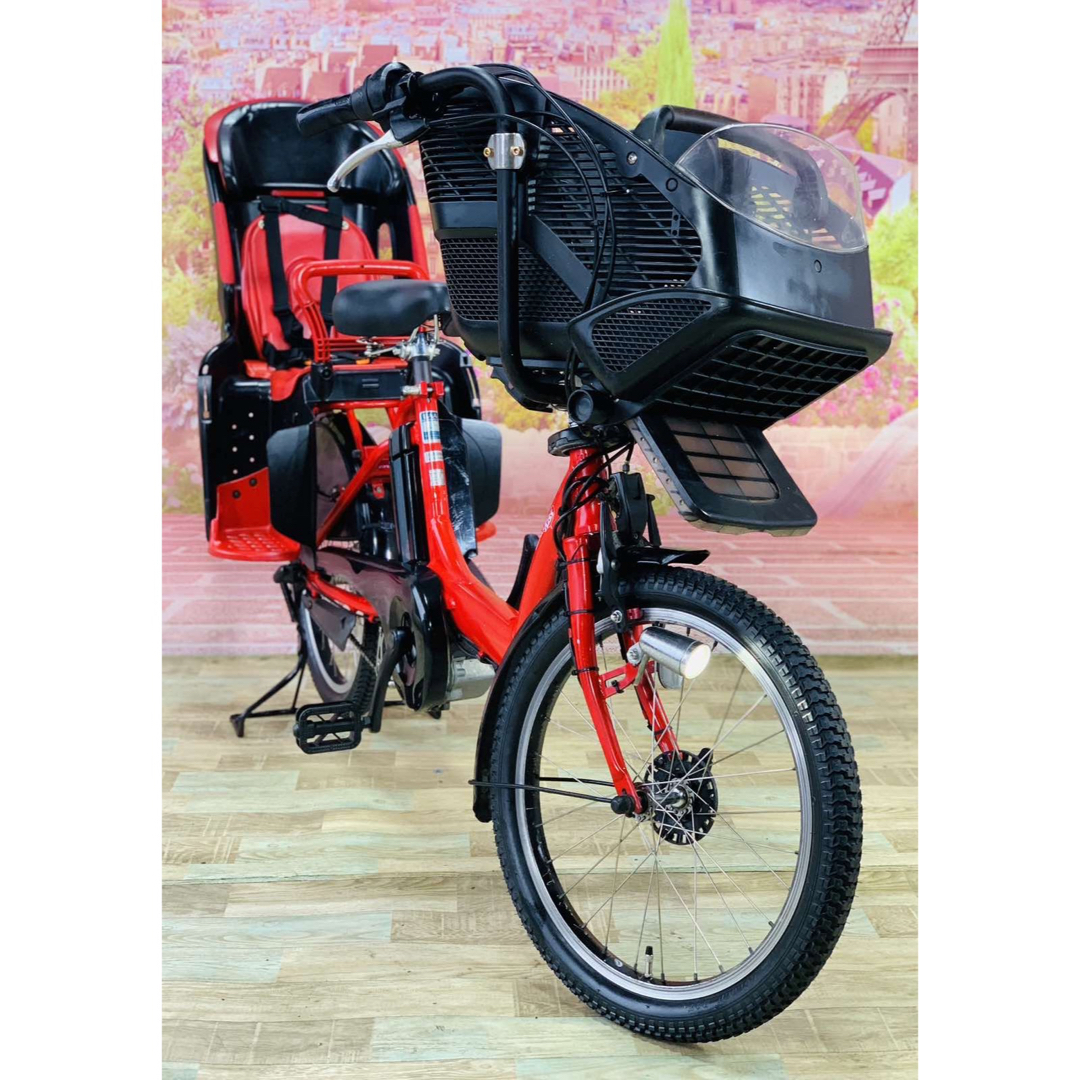 ヤマハ(ヤマハ)の9007ヤマハ3人乗り20インチ子供乗せ電動アシスト自転車 スポーツ/アウトドアの自転車(自転車本体)の商品写真
