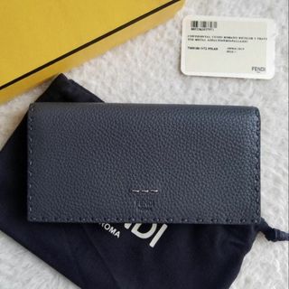 フェンディ(FENDI)の美品 FENDI フェンディ セレリア バイカラー コンチネンタル 長財布(長財布)