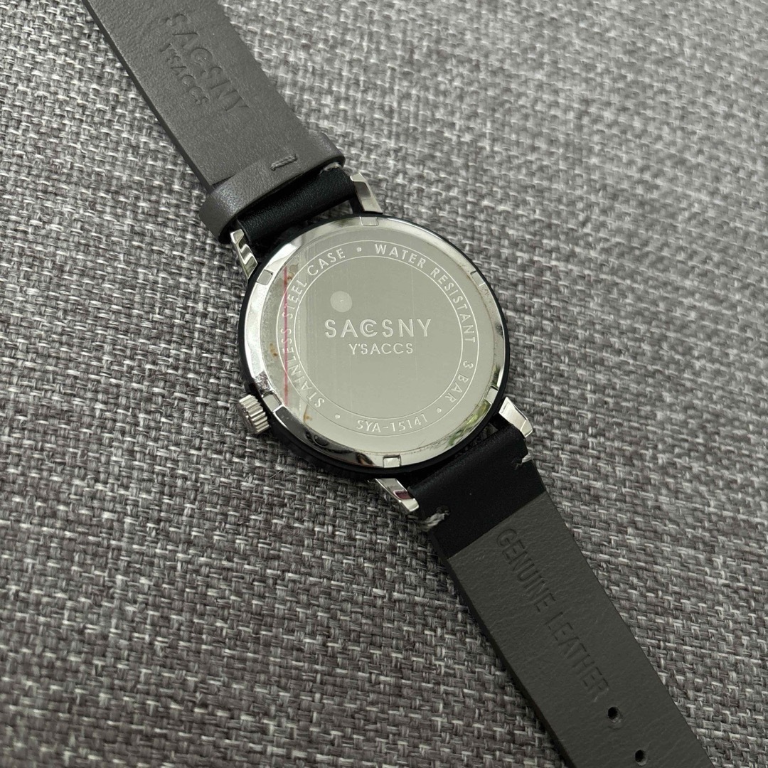 【 SACCSNY Y'SACCS  】 腕時計 【 ブラック×ゴールド 】 メンズの時計(腕時計(アナログ))の商品写真