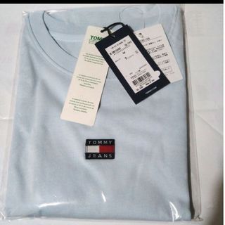 トミージーンズ(TOMMY JEANS)のトミージーンズ Tシャツ レディースM ライトブルー(Tシャツ(半袖/袖なし))