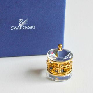 スワロフスキー(SWAROVSKI)のスワロフスキー メリーゴーランド クリスタルオブジェ(置物)