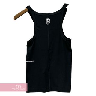 クロムハーツ(Chrome Hearts)のCHROME HEARTS Ynot Dagger Tank Top クロムハーツ ワイノットダガータンクトップ ロゴ刺繍 ダガー レーヨン レディースクロム ブラック サイズXS【240512】【新古品】【me04】(タンクトップ)