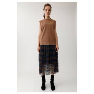 マウジー(moussy)のmoussy マウジー　PLEATED LACE SKIRT(ロングスカート)