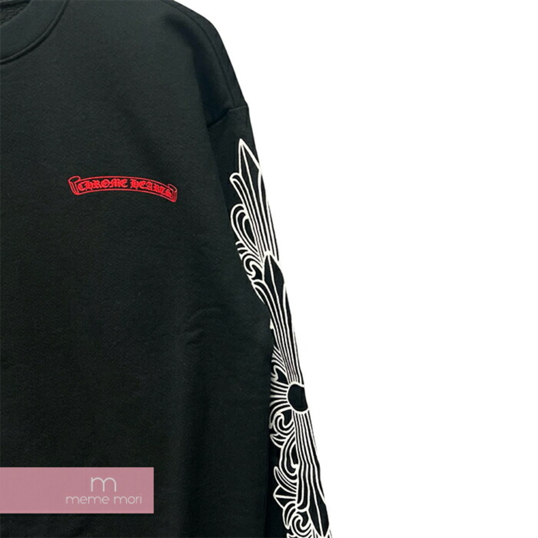 Chrome Hearts(クロムハーツ)のCHROME HEARTS×MATTY BOY 99 EYES CHOMPER SWTSHRT クロムハーツ×マッティボーイ 99アイズチョンパースウェットシャツ クルーネック トレーナー プリント ブラック サイズXS【240512】【中古-A】【me04】 メンズのトップス(スウェット)の商品写真