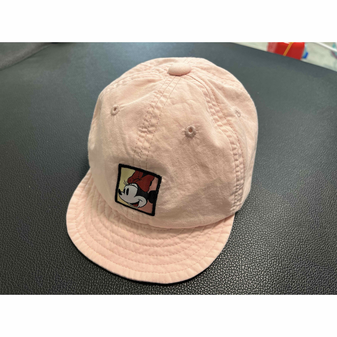 ミニーちゃん キャップ 帽子 ピンク 48cm 子供用 レディースの帽子(キャップ)の商品写真