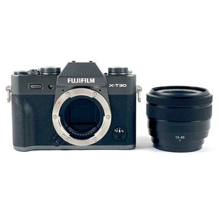 富士フイルム X-T30 XC 15-45mm レンズキット チャコールシルバー 中古(ミラーレス一眼)