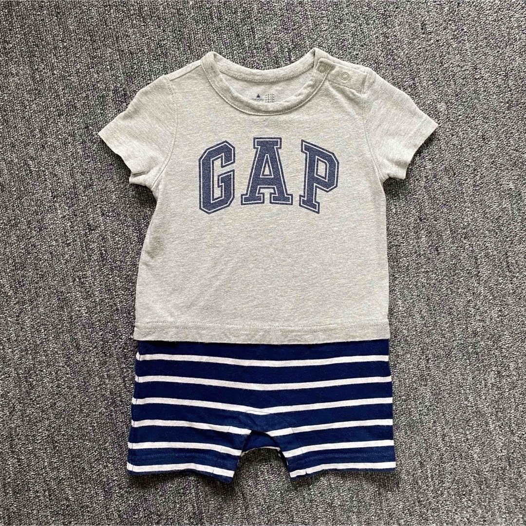 babyGAP(ベビーギャップ)の【 babyGAP 】ベビーギャップ 半袖ロンパース70 キッズ/ベビー/マタニティのベビー服(~85cm)(ロンパース)の商品写真