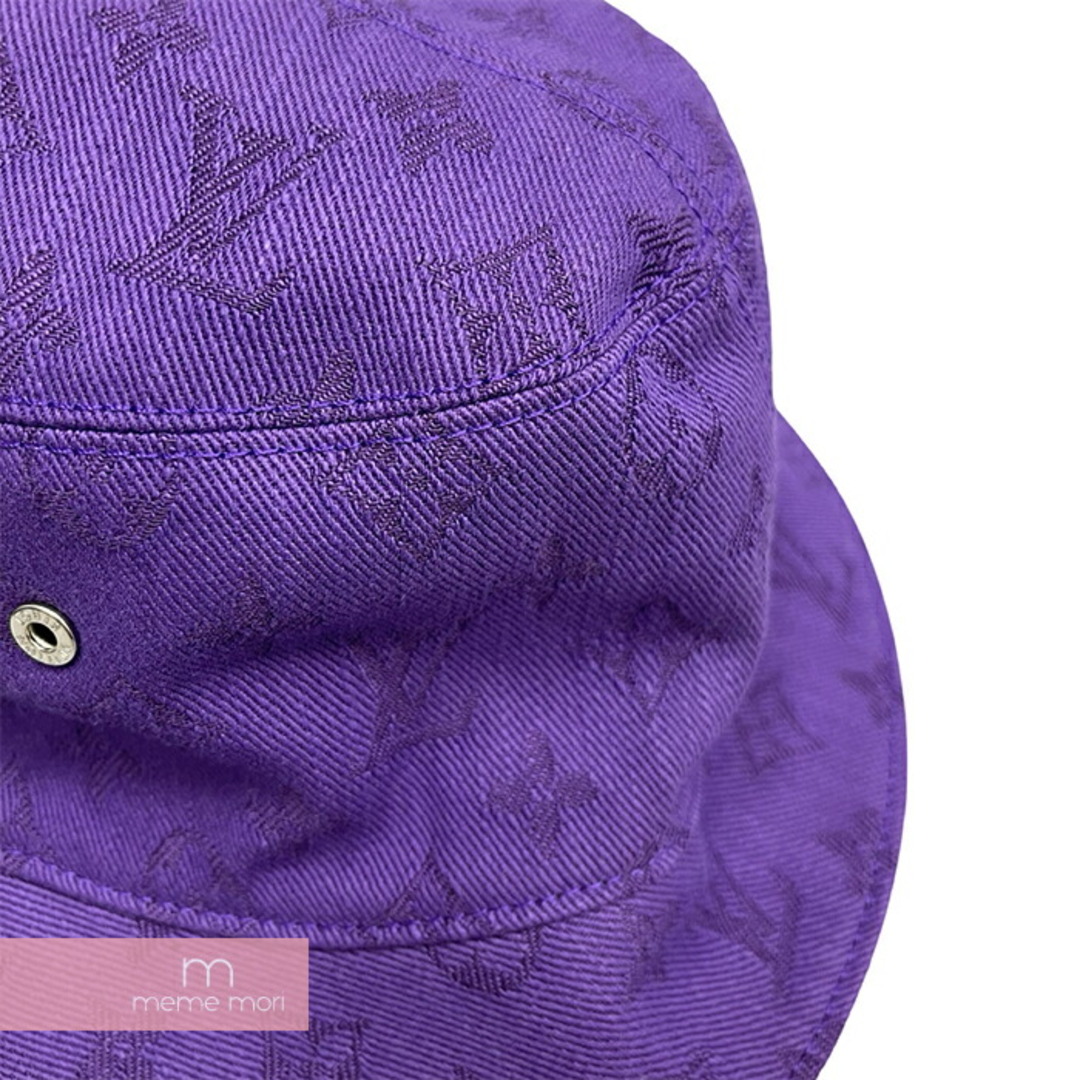 LOUIS VUITTON(ルイヴィトン)のLOUIS VUITTON 2022AW Chapo Monogram Bucket Hat M77850 ルイヴィトン シャポー・モノグラム バケットハット リバーシブルハット 帽子 総柄 ロゴ刺繍 ブラック×パープル【240512】【ほぼ新品】【me04】 メンズの帽子(ハット)の商品写真