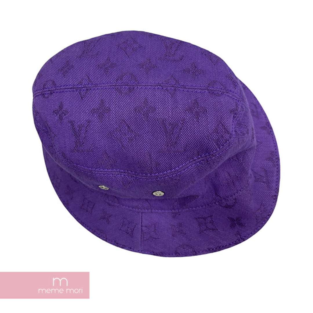 LOUIS VUITTON(ルイヴィトン)のLOUIS VUITTON 2022AW Chapo Monogram Bucket Hat M77850 ルイヴィトン シャポー・モノグラム バケットハット リバーシブルハット 帽子 総柄 ロゴ刺繍 ブラック×パープル【240512】【ほぼ新品】【me04】 メンズの帽子(ハット)の商品写真