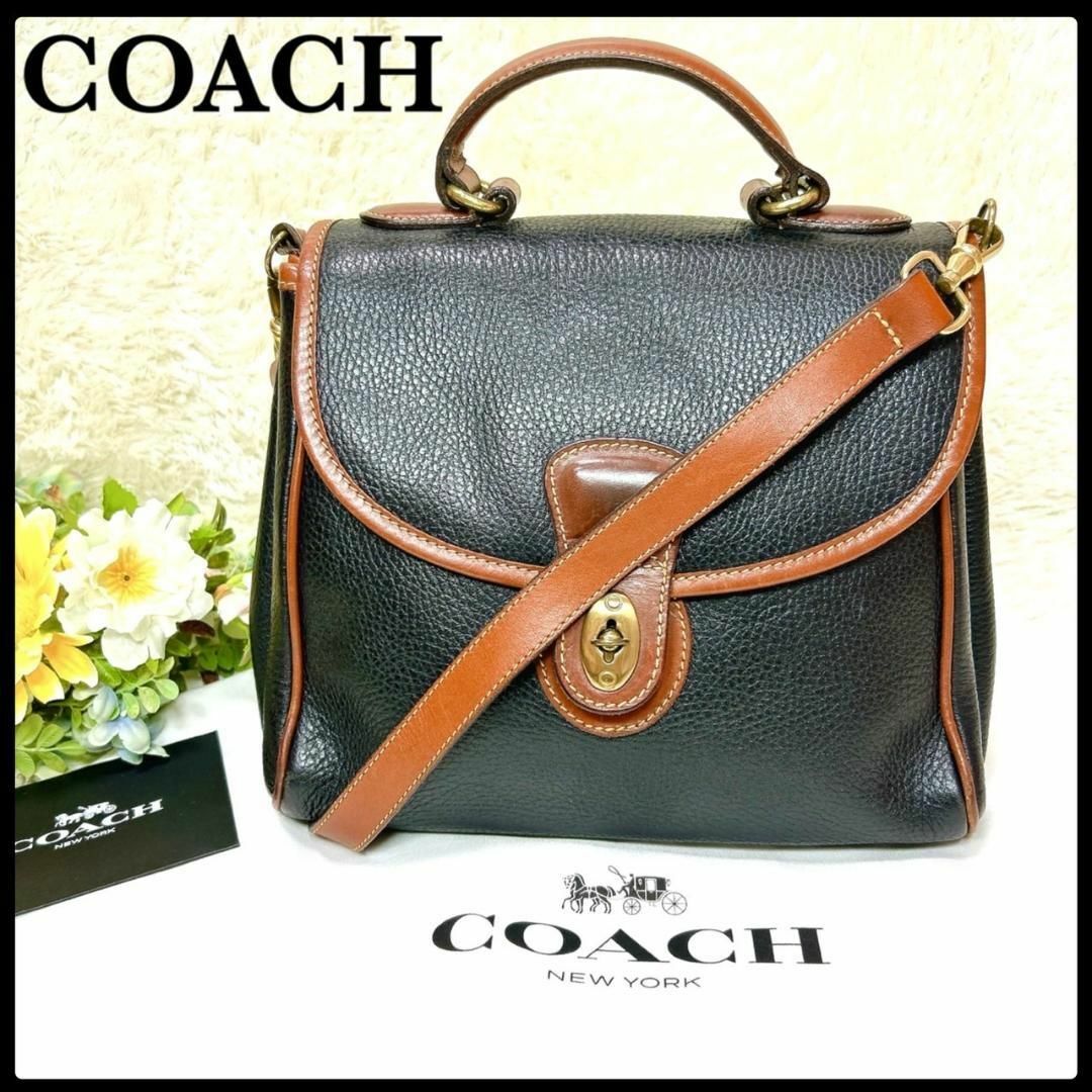 COACH(コーチ)の☆希少美品☆オールドコーチ シェリダン 2way ショルダーバッグ ブラック レディースのバッグ(ショルダーバッグ)の商品写真