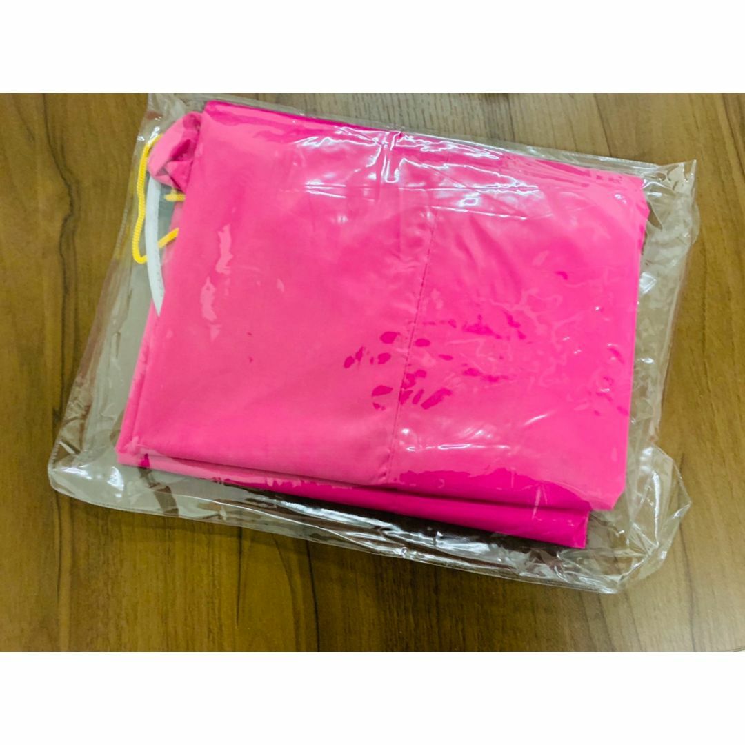 【送料無料】レインコート 自転車用ポンチョ ロング 軽量 おしゃれ ピンク レディースのファッション小物(レインコート)の商品写真