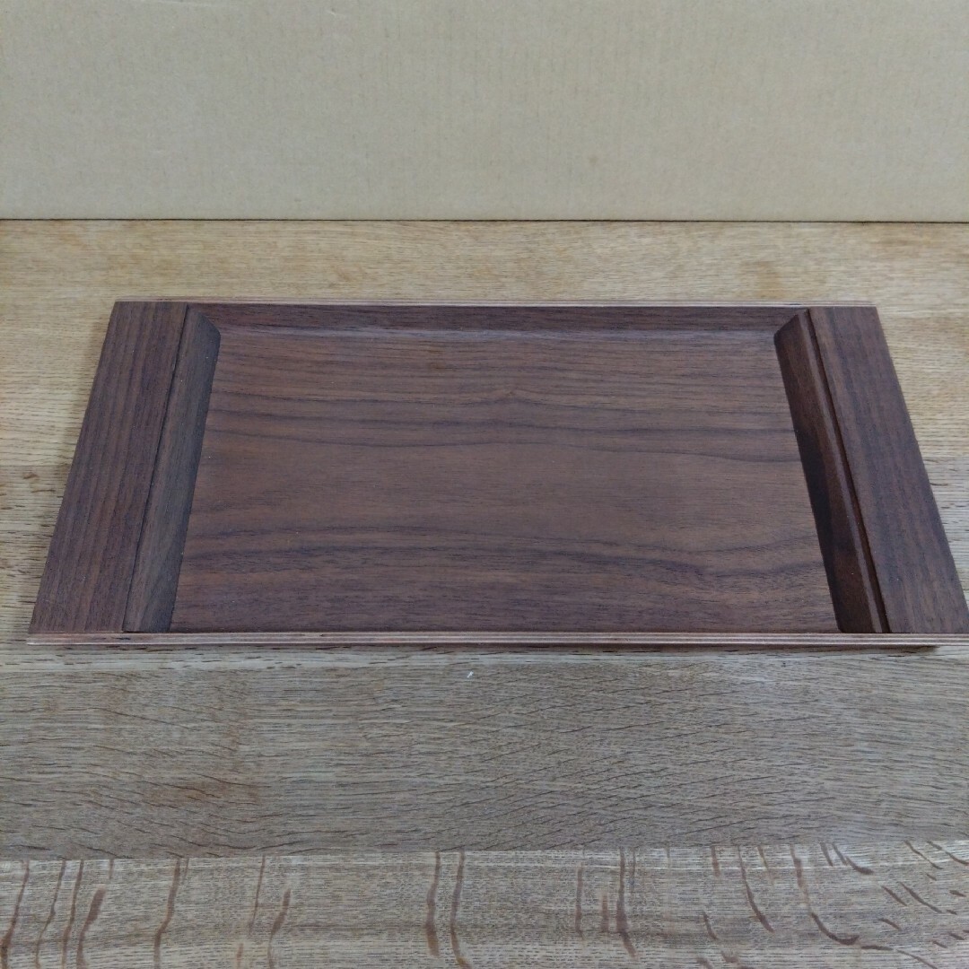 セピア木製ノンスリップトレー21743 インテリア/住まい/日用品のキッチン/食器(テーブル用品)の商品写真