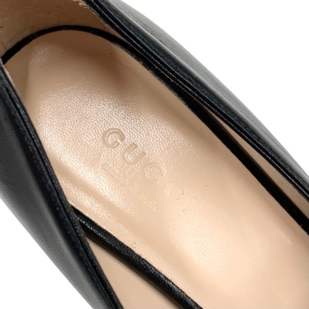 Gucci(グッチ)のグッチ GUCCI ダブルG GGマーモント パンプス 靴 シューズ フリンジ レザー ブラック 黒 レディースの靴/シューズ(ハイヒール/パンプス)の商品写真