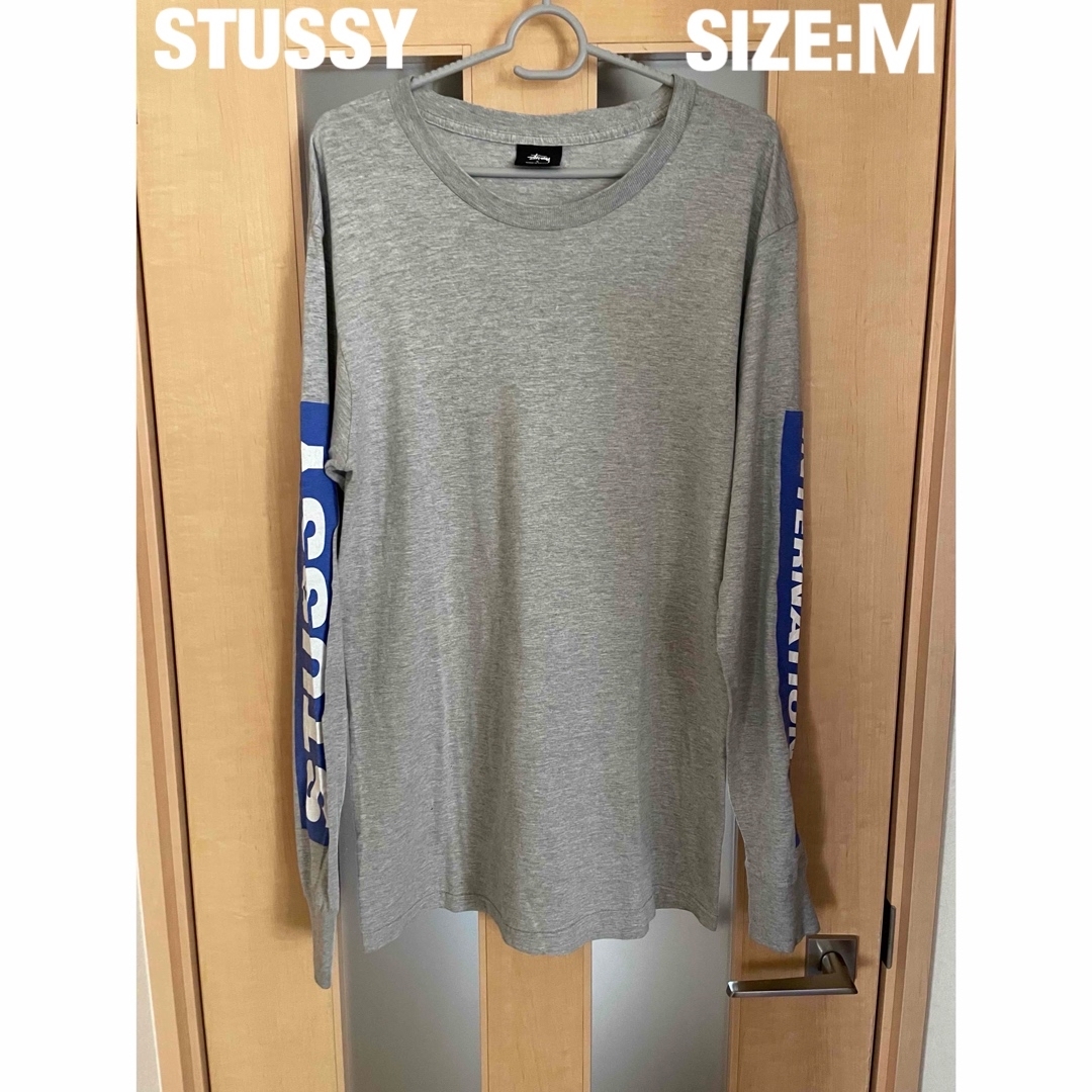 STUSSY(ステューシー)の★メキシコ製 プリントロゴ★【Mサイズ】STUSSY ステューシー ロンT 良品 メンズのトップス(Tシャツ/カットソー(七分/長袖))の商品写真