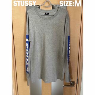 ステューシー(STUSSY)の★メキシコ製 プリントロゴ★【Mサイズ】STUSSY ステューシー ロンT 良品(Tシャツ/カットソー(七分/長袖))